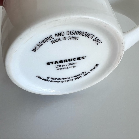 Starbucks 12oz White Frosted Swirl Mug - Picture 7 of 10